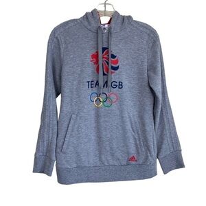 Adidas Olympics RIO 2016 Team Great Britain GB Hoodie Sweatshirt Grey Sz S